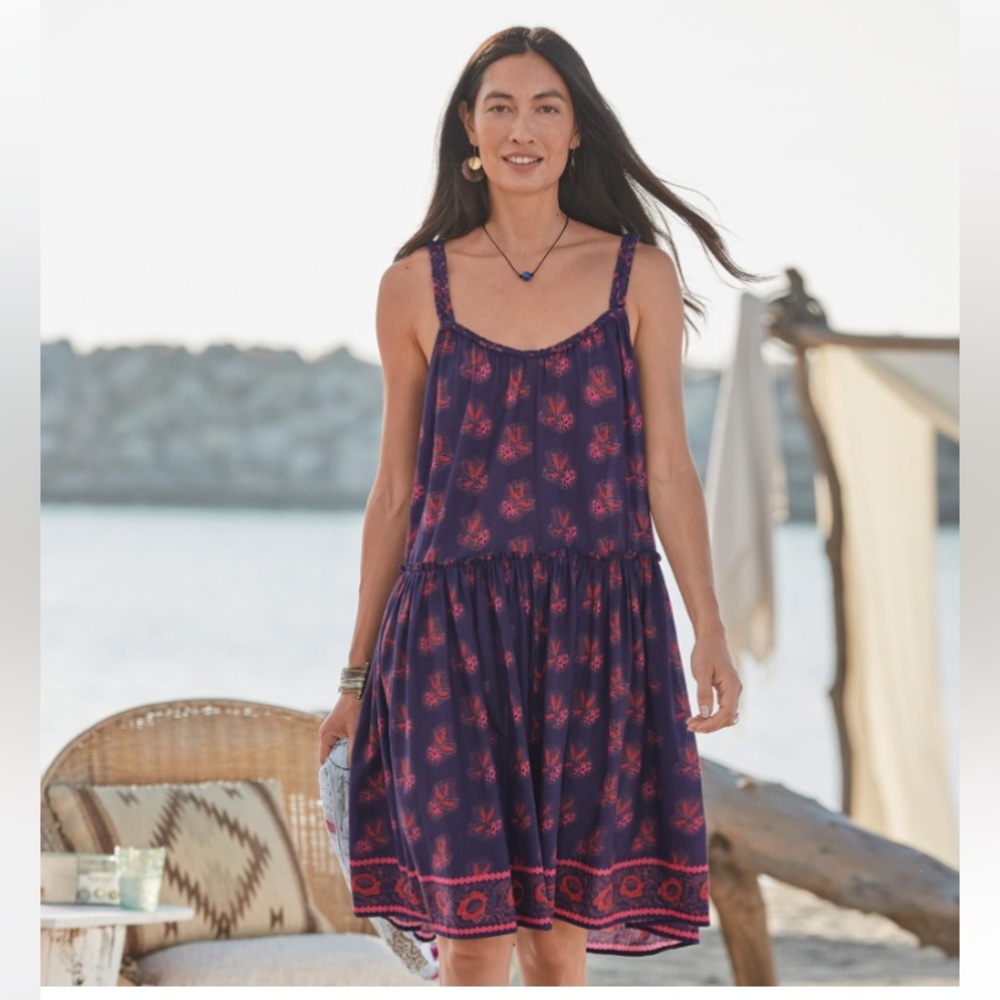 SUNDANCE ~ RAMA Boho Sun Dress ~ Braided Straps ~ Beach Cover Up!